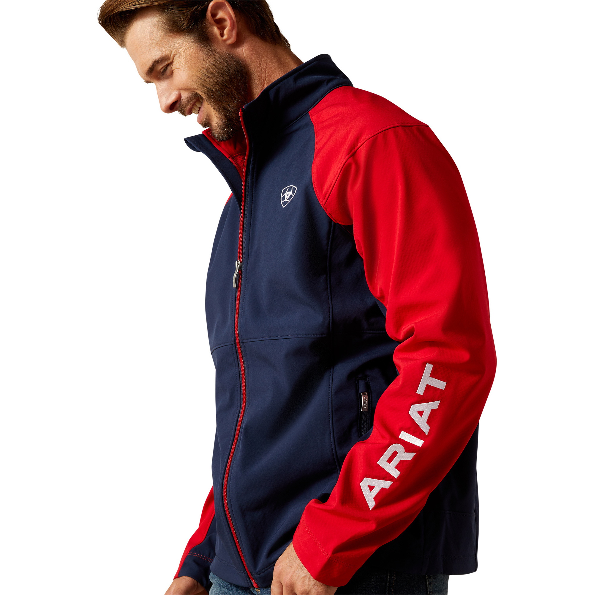 2025 Ariat Herren Team EQ Jacke 10062859 - Navy / Red